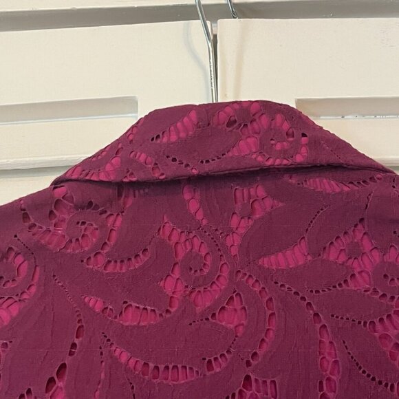 CAbi plumberry frolic lace jacket purple 6 - Picture 7 of 9